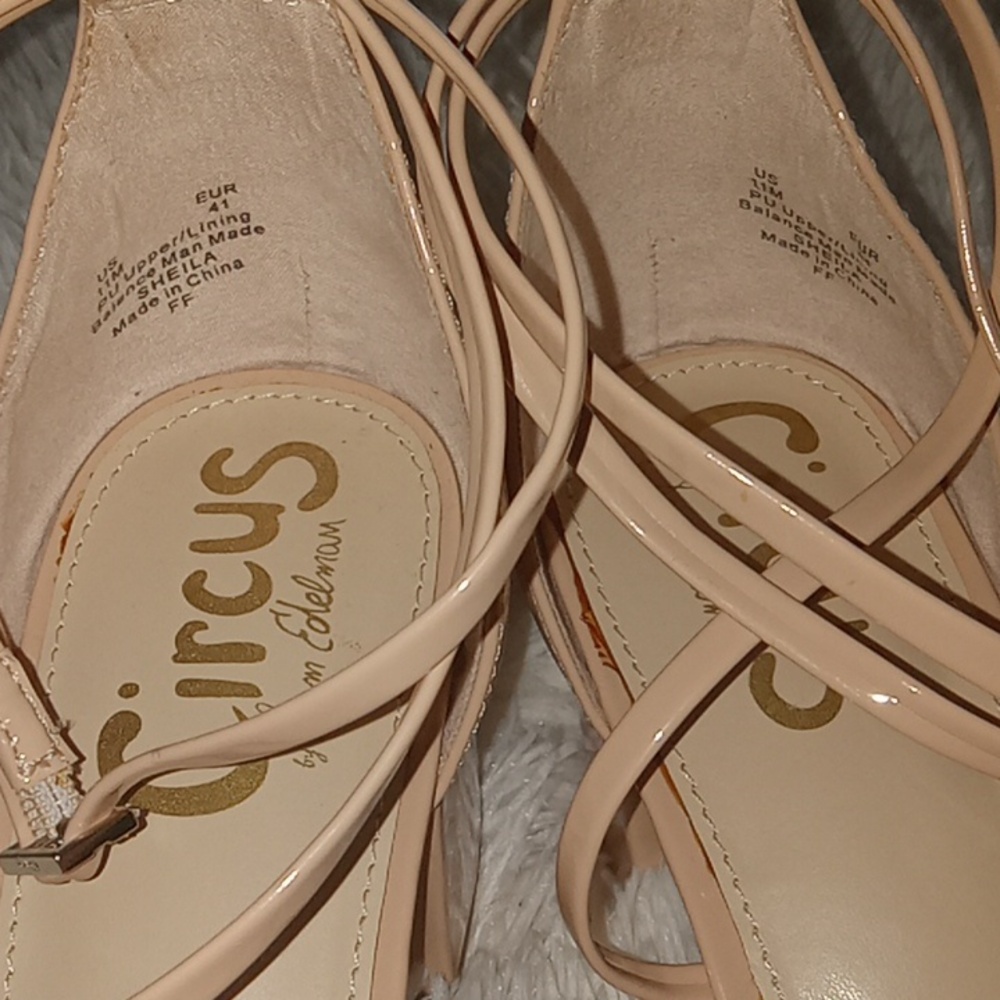 Strappy open toe sandal beige Size 11 Sam Edelman - Picture 3 of 9